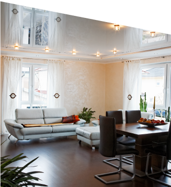 Plafond tendu sans raccord